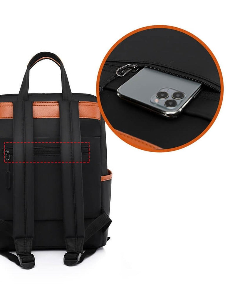 Water-Resistant Theft-Proof Backpack With Hidden Zipper And Organised Storage