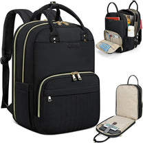 Water-Resistant Travel Laptop Backpack With Multiple Compartments