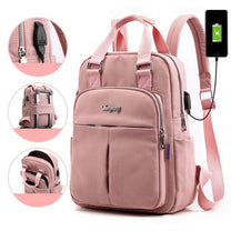 Water-Resistant USB Charging Anti-Theft Backpack With Multiple Compartments