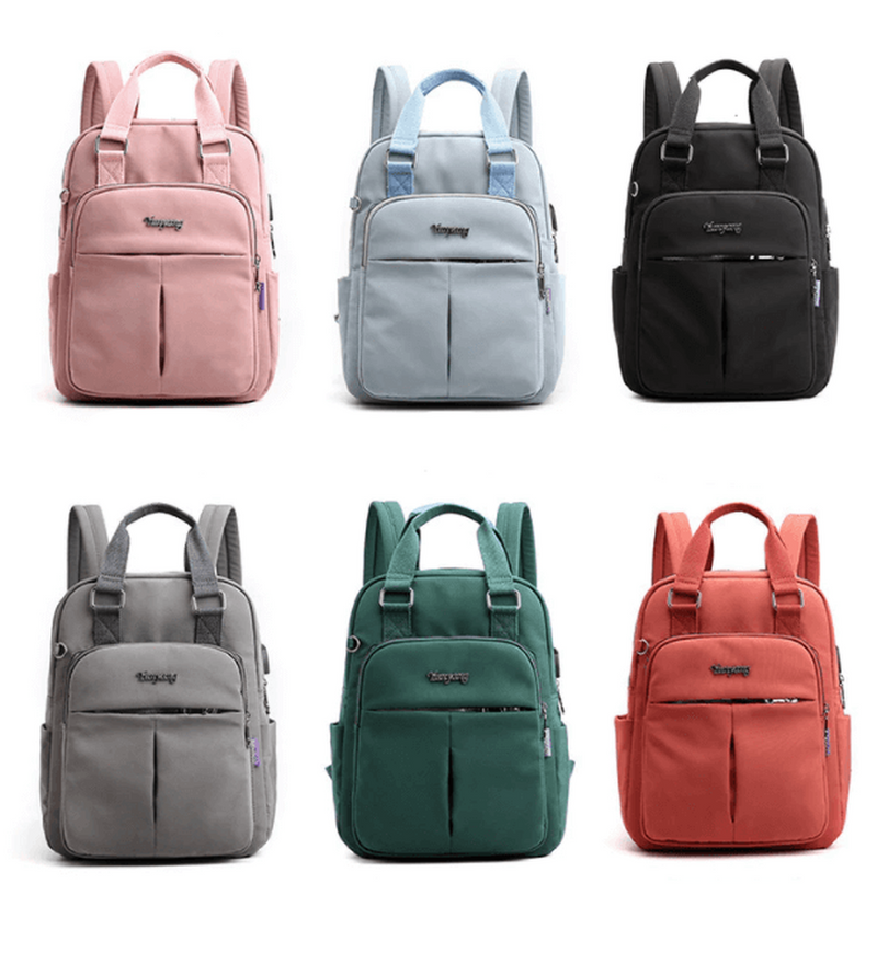 Water-Resistant USB Charging Anti-Theft Backpack With Multiple Compartments