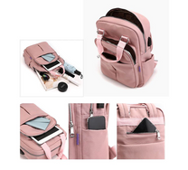 Water-Resistant USB Charging Anti-Theft Backpack With Multiple Compartments