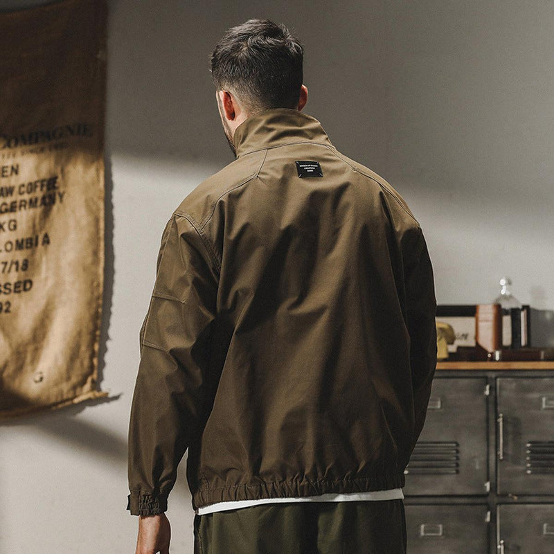 Water-Resistant Windproof Outdoor Jacket With Utility Pockets