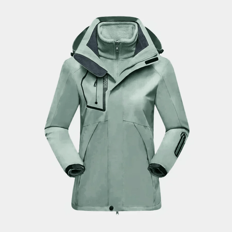 Waterproof 2-in-1 Women&#39;s Outdoor Jacket