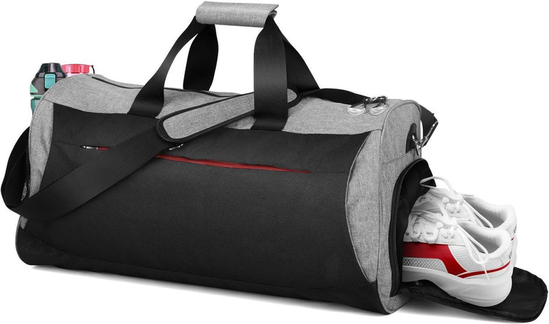 Waterproof 30L Sports Duffel Bag With Shoe Compartment And Wet Pocket