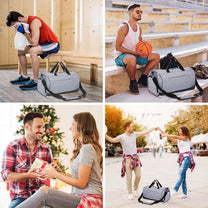 Waterproof 30L Sports Duffel Bag With Shoe Compartment And Wet Pocket