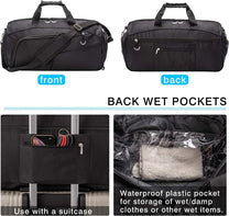 Waterproof 35L Sports Bag With Shoe Compartment And Wet Pocket
