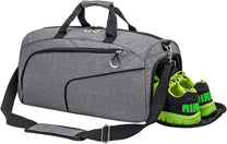 Waterproof 35L Sports Bag With Shoe Compartment And Wet Pocket