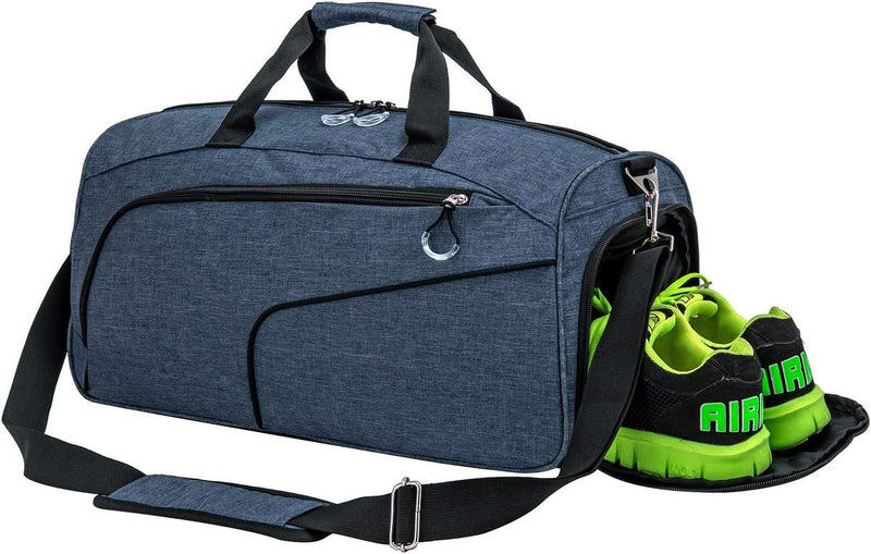 Waterproof 35L Sports Bag With Shoe Compartment And Wet Pocket