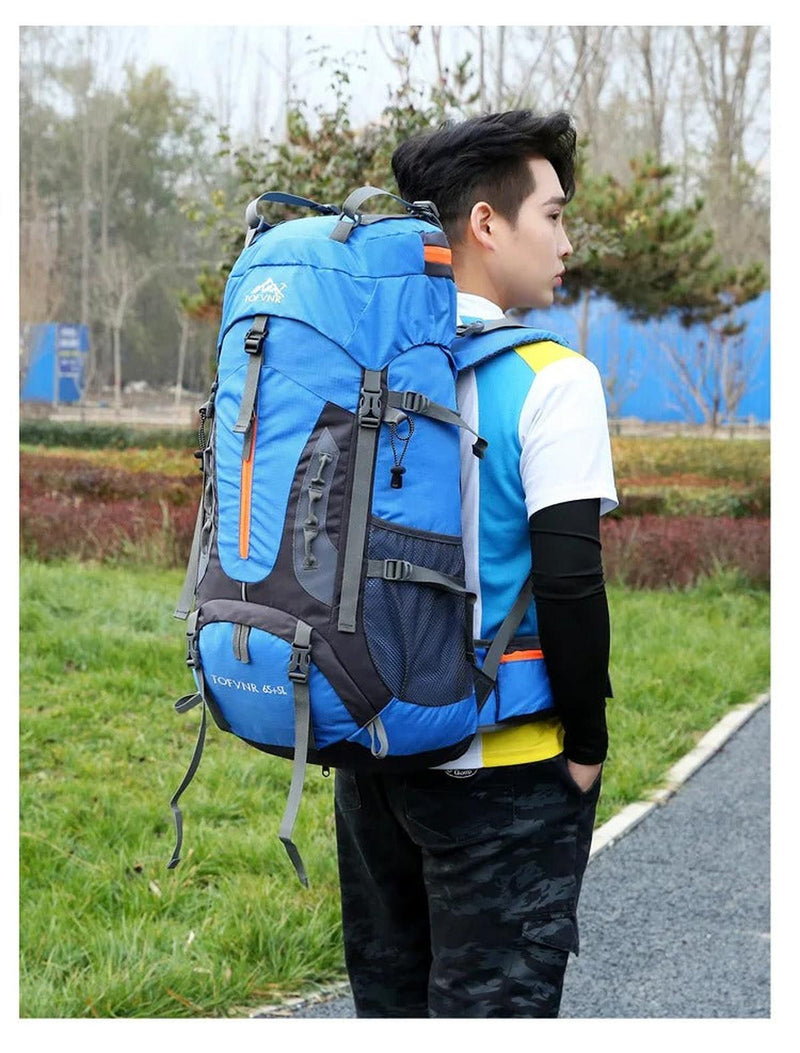 Waterproof 45L Outdoor Backpack With Hip Bag