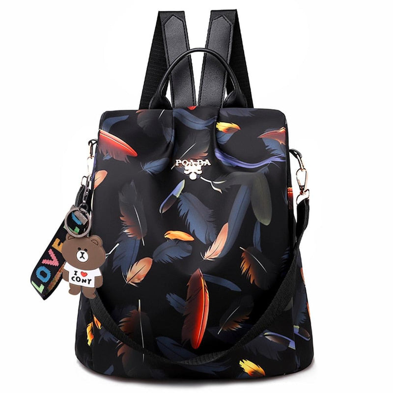 Waterproof Anti-Theft Backpack With Hidden Back Access And Multiple Pockets