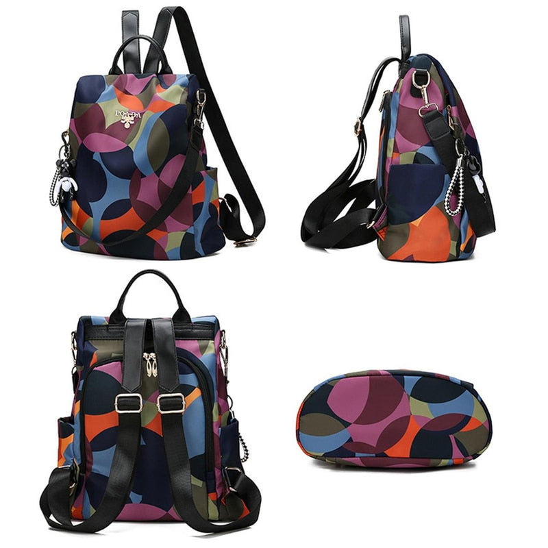 Waterproof Anti-Theft Backpack With Hidden Back Access And Multiple Pockets