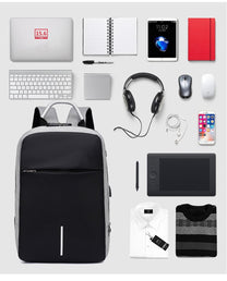 Waterproof Anti-Theft Backpack With USB Charging Port