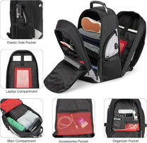 Waterproof Anti-Theft Laptop Backpack With USB Port For 17.3&quot; Laptops