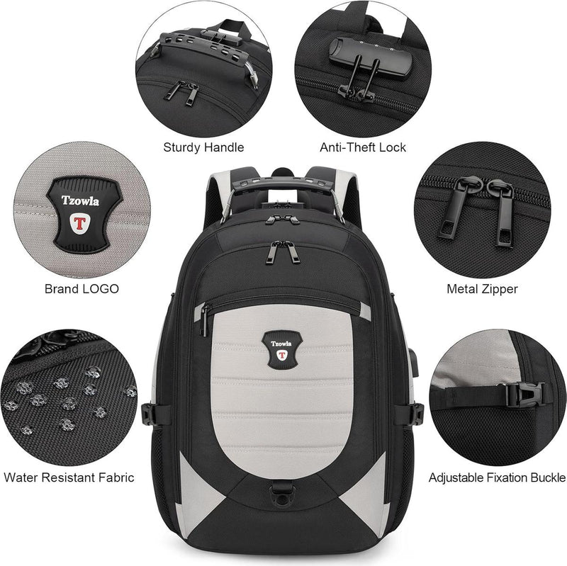 Waterproof Anti-Theft Laptop Backpack With USB Port For 17.3&quot; Laptops