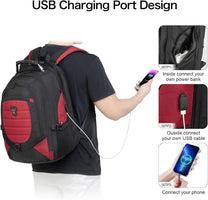 Waterproof Anti-Theft Laptop Backpack With USB Port For 17.3&quot; Laptops