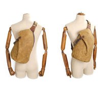 Waterproof Canvas Crossbody Bag With Anti-Theft Pocket