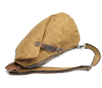 Waterproof Canvas Crossbody Bag With Anti-Theft Pocket