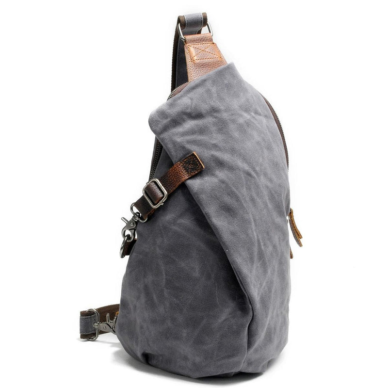 Waterproof Canvas Crossbody Bag With Anti-Theft Pocket