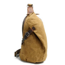Waterproof Canvas Crossbody Bag With Anti-Theft Pocket