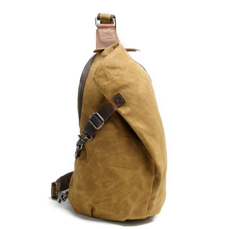 Waterproof Canvas Crossbody Bag With Anti-Theft Pocket