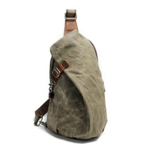Waterproof Canvas Crossbody Bag With Anti-Theft Pocket