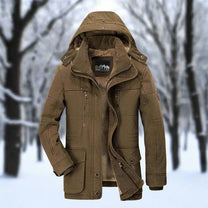 Waterproof Faux Fur Lined Men&#39;s Parka Jacket