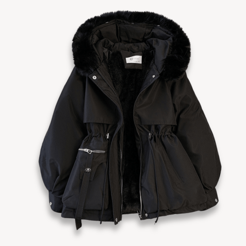 Waterproof Faux Fur Lined Women&#39;s Parka Jacket