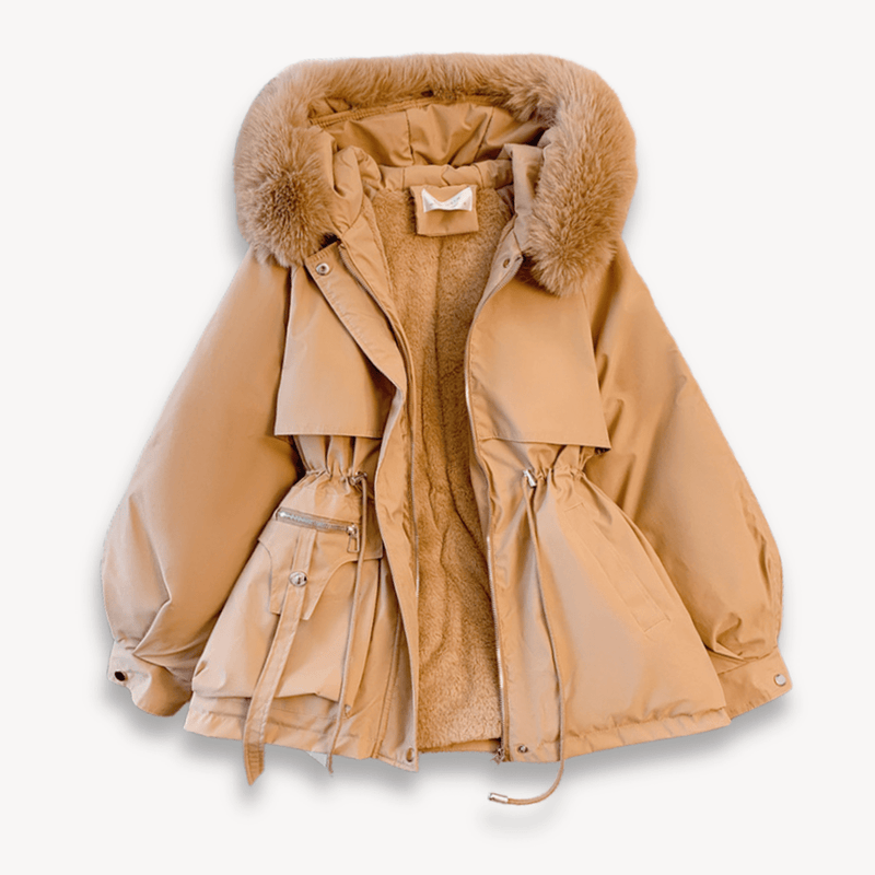 Waterproof Faux Fur Lined Women&#39;s Parka Jacket