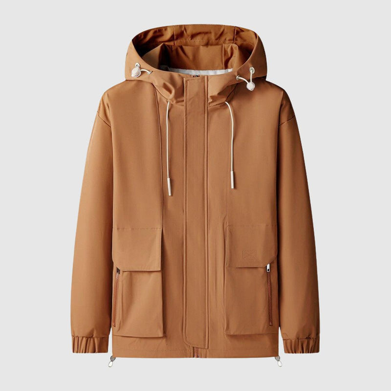 Waterproof Full Zip Hooded Jacket for Men