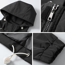 Waterproof Full Zip Hooded Jacket for Men