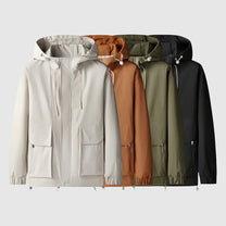 Waterproof Full Zip Hooded Jacket for Men