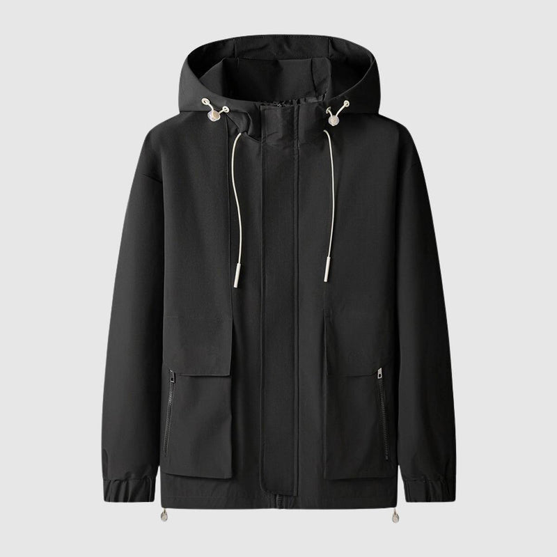 Waterproof Full Zip Hooded Jacket for Men