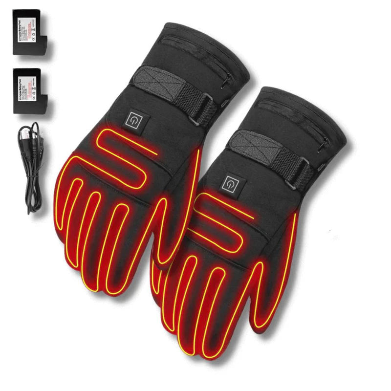 Waterproof Heated Winter Gloves With Touchscreen Compatibility