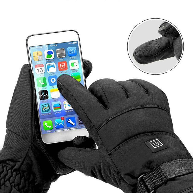 Waterproof Heated Winter Gloves With Touchscreen Compatibility