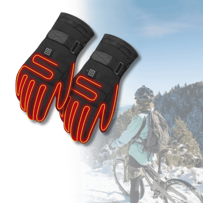 Waterproof Heated Winter Gloves With Touchscreen Compatibility