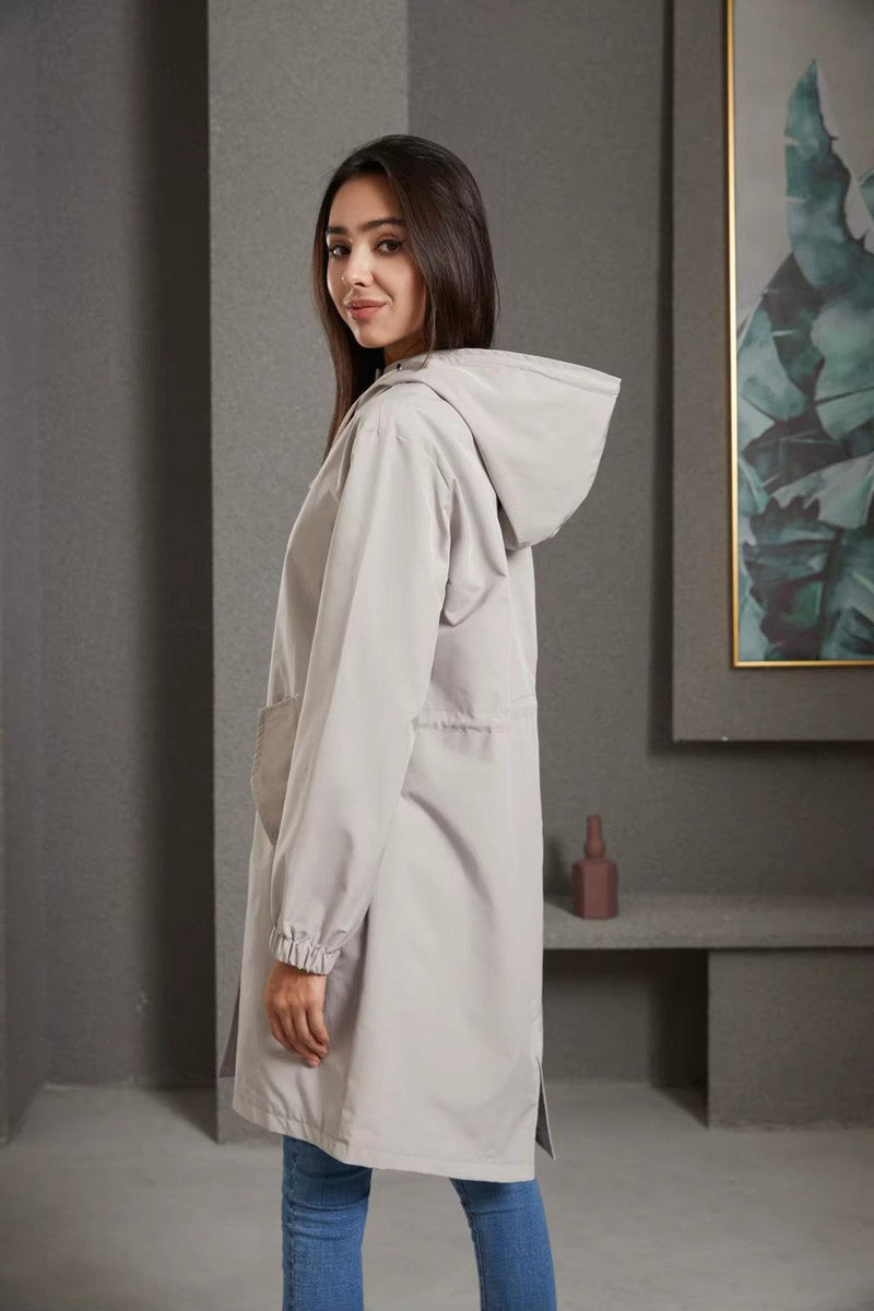Waterproof Hooded Rain Trench