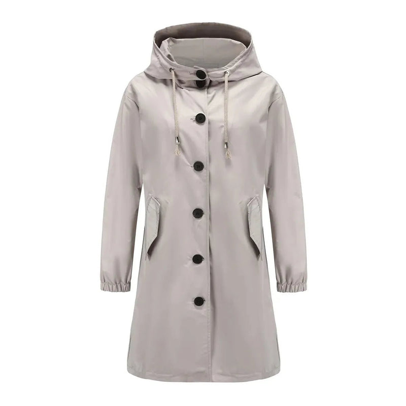 Waterproof Hooded Rain Trench