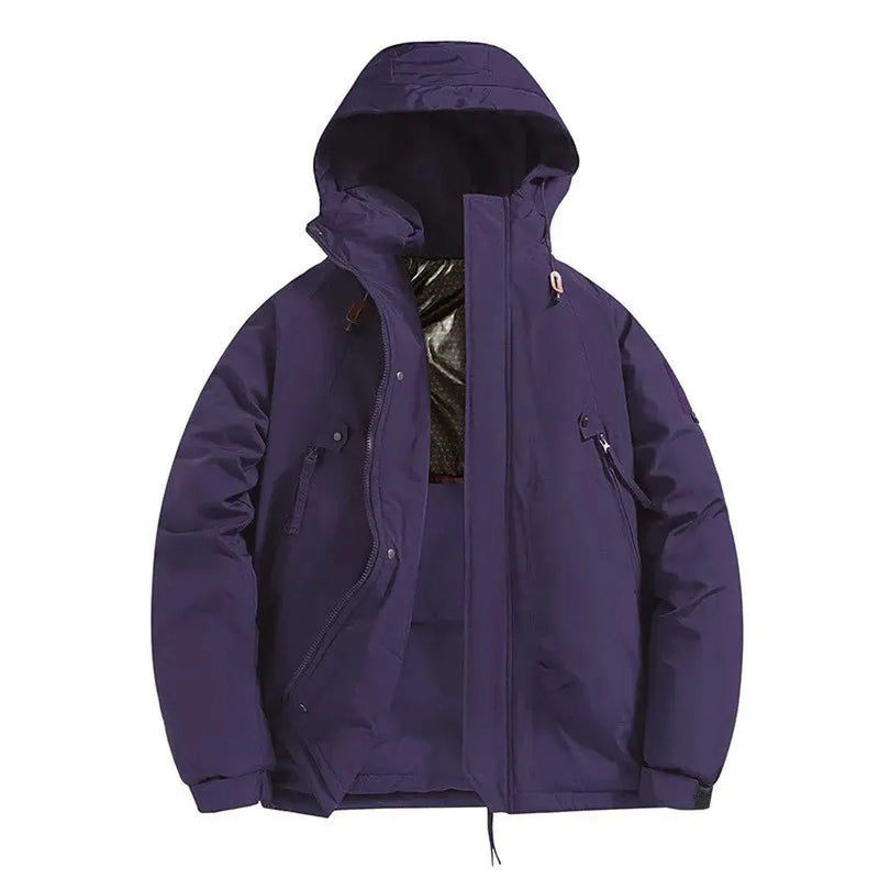 Waterproof Insulated Hooded Jacket For Men