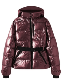 Waterproof Insulated Puffer Ski Jacket With Belt