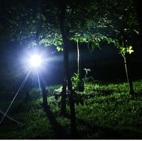 Waterproof LED Headlamp With Zoom &amp; Rechargeable Battery For Outdoor Activities