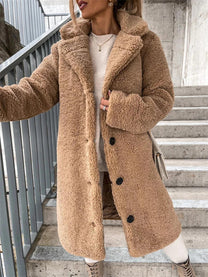 Waterproof Lambskin Long Coat For Men