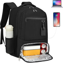 Waterproof Laptop And Lunch Backpack With USB Charging Port