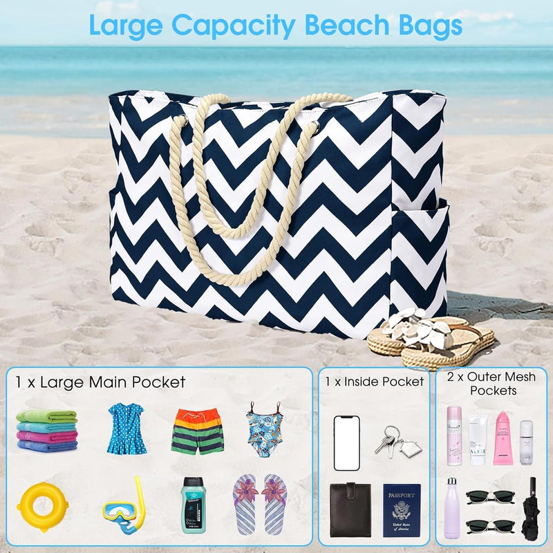 Waterproof Large Bag With Zip Closure For Work And Leisure