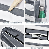 Waterproof Large Bag With Zip Closure For Work And Leisure
