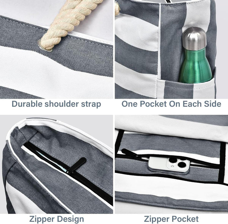 Waterproof Large Bag With Zip Closure For Work And Leisure