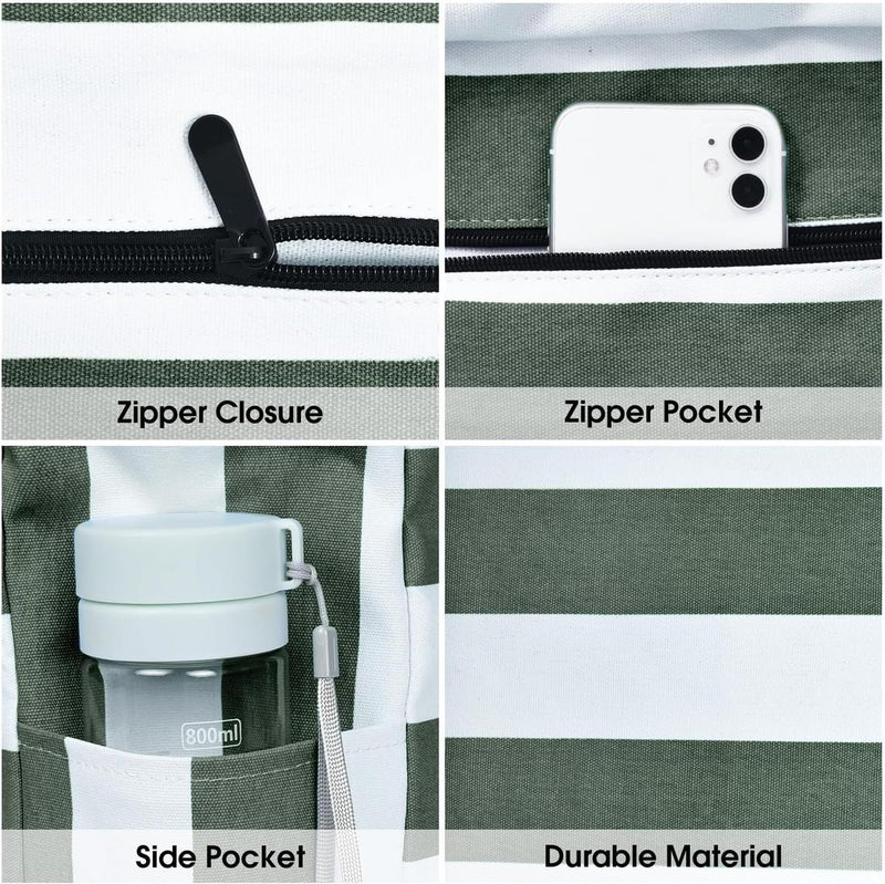 Waterproof Large Bag With Zip Closure For Work And Leisure