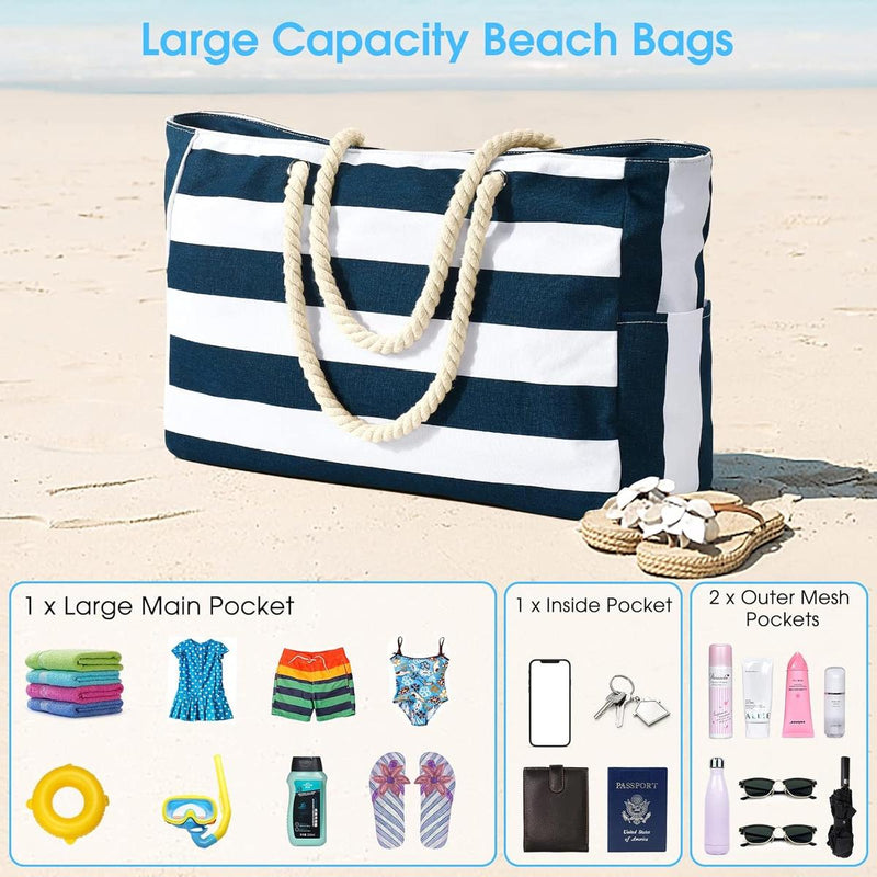 Waterproof Large Bag With Zip Closure For Work And Leisure