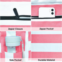 Waterproof Large Bag With Zip Closure For Work And Leisure