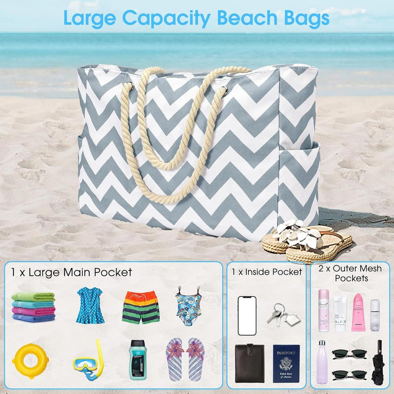 Waterproof Large Bag With Zip Closure For Work And Leisure