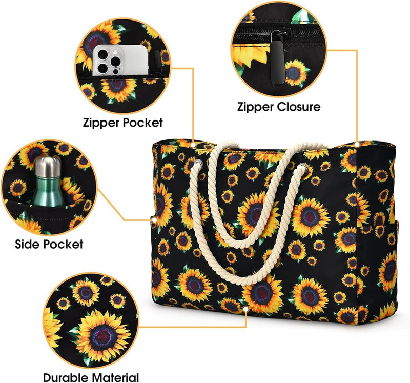Waterproof Large Bag With Zip Closure For Work And Leisure